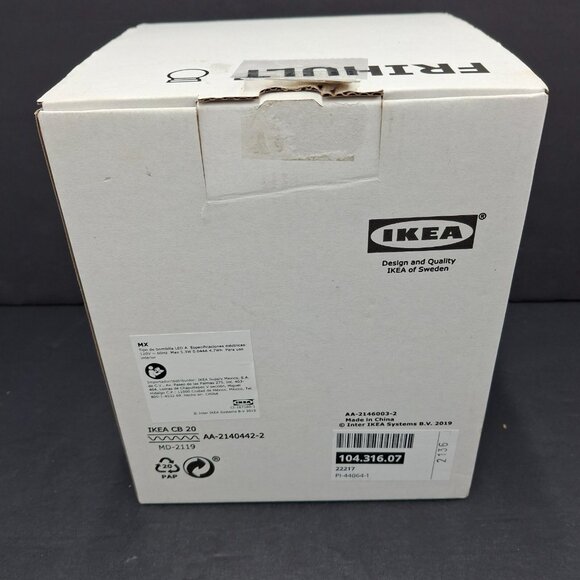 Ikea FRIHULT Ceiling Light 104.316.07 White with Black Base 7.5 in Open Box - Picture 6 of 6